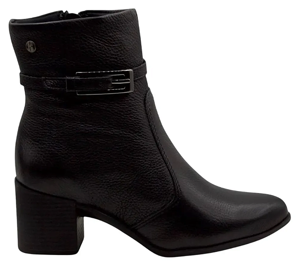 Bota Feminina Bottero 346917 Em Couro Salto Bloco 6cm