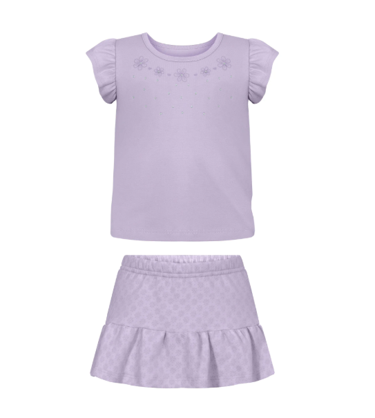 Conjunto Bebê Menina Blusa/Short Saia Verão a5206