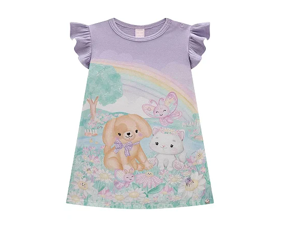 Vestido em Malha Menina 77863 - Infanti