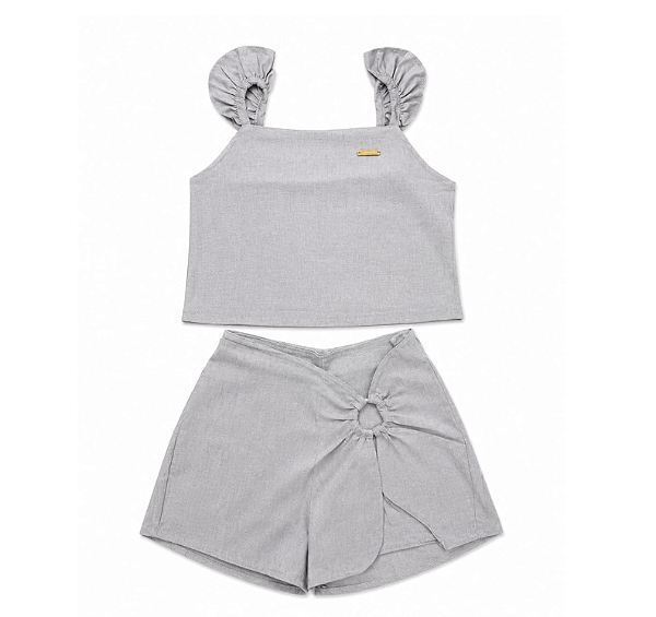 Conjunto Infantil Menina Detalhe Argola 75317 Coloritta