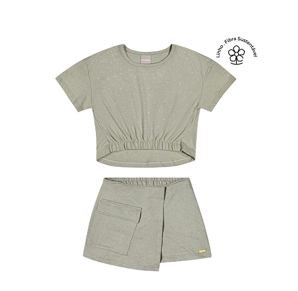 Conjunto Infantil Menina Strass Colorittá 75322-2037