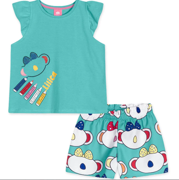 Conjunto Curto Infantil Feminino Lilica 10114521