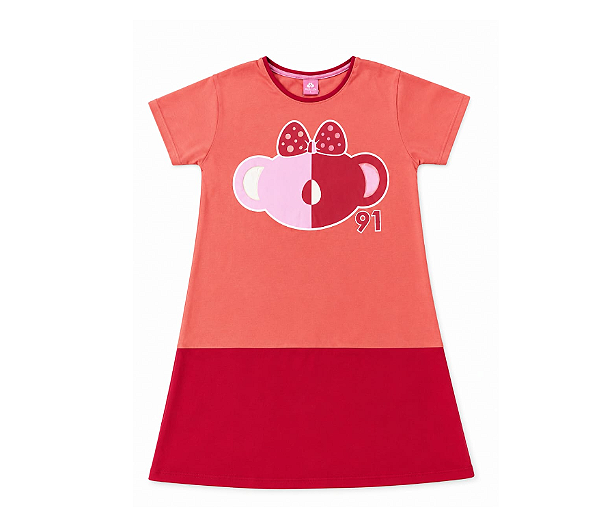 Vestido Manga Curta Infantil Lilica Ripilica 10112290