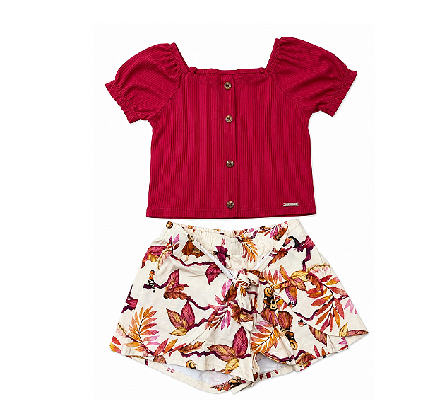 Conjunto Feminino Infantil Estampado Alakazoo - 45857