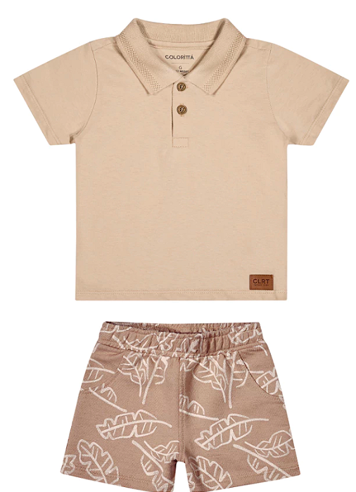Conjunto Infantil Bege 70178 Coloritta