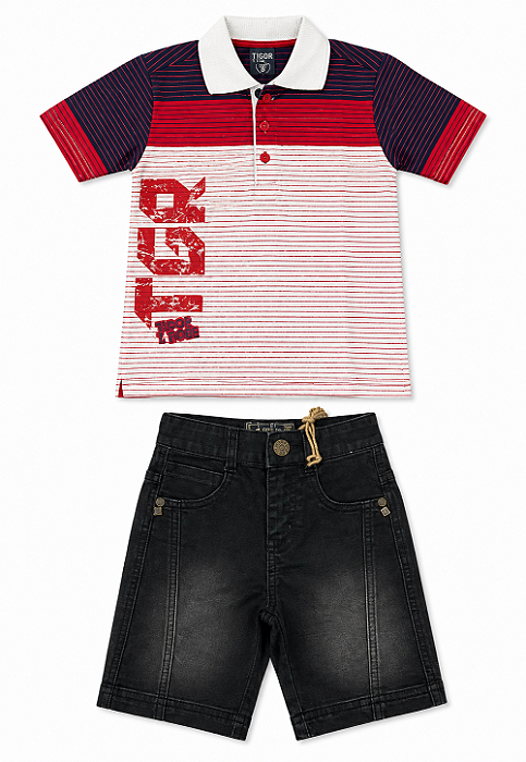 Conjunto Menino Tigor T. Tigre Polo 10200867