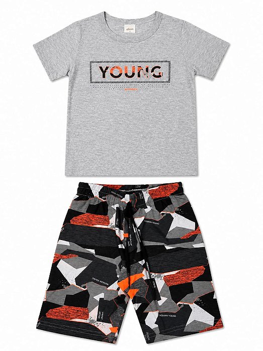 Conjunto Camiseta e Bermuda Juvenil Elian 241149