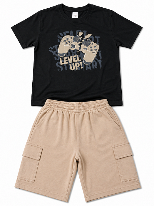 Conjunto Infantil Menino Verão Level Up Elian 241405