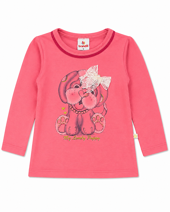 Blusinha Infantil Brandili Manga Longa 51528