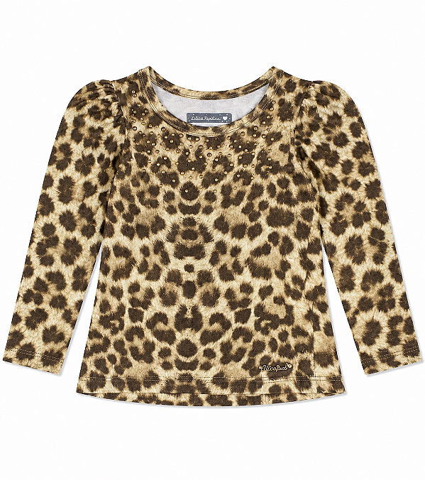 Blusinha Infantil Marisol Manga Longa Onça 10301981