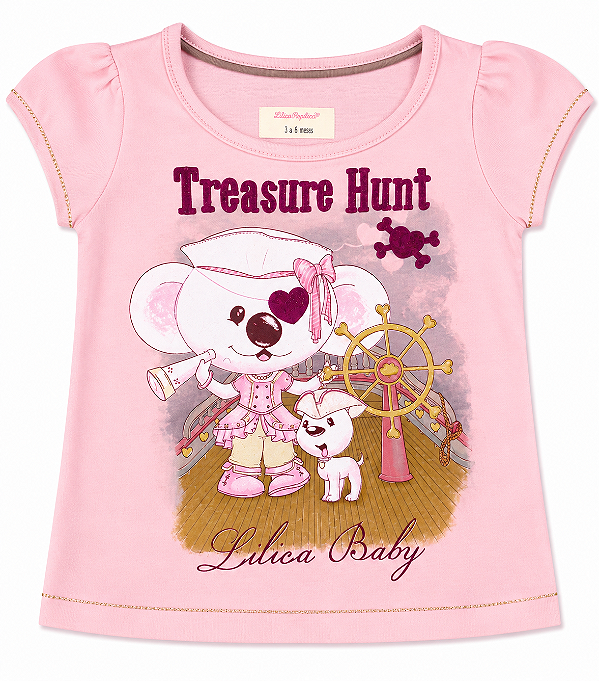 Blusinha infantil 10102690 Lilica Ripilica Manga Curta