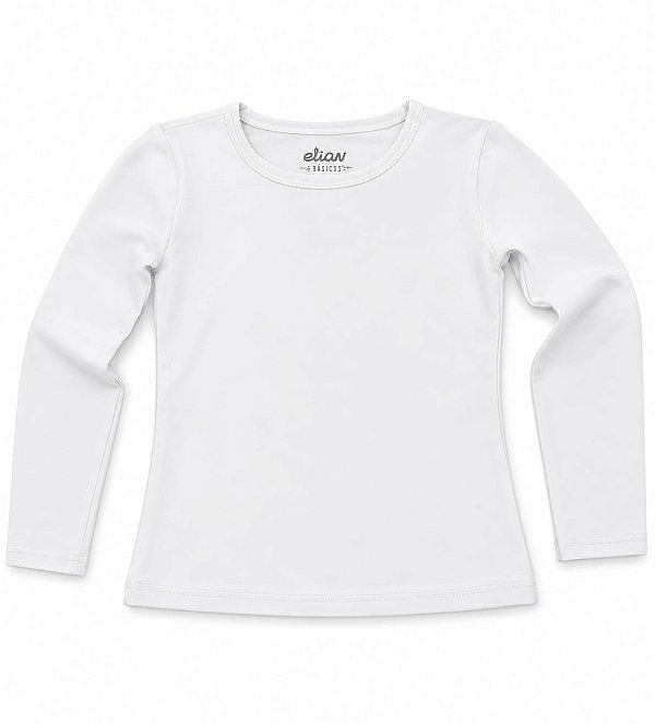 Blusinha basica manga longa infantil Elian 50016