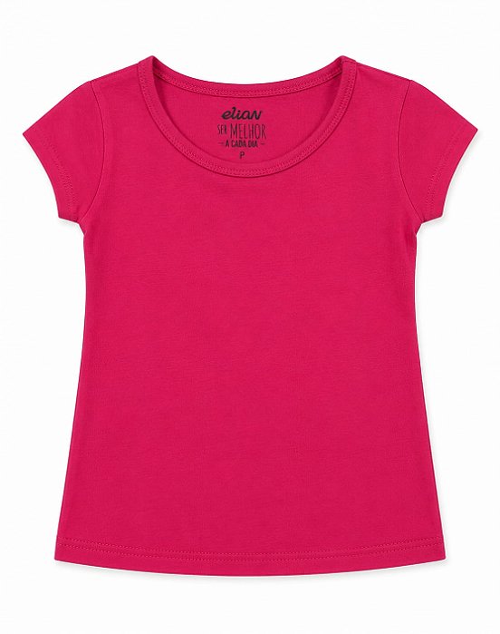 Blusinha basica manga Curta Infantil Elian 50002