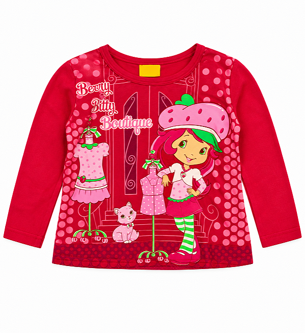 Blusa Infantil Manga Longa Moranguinho 30136 Malwee