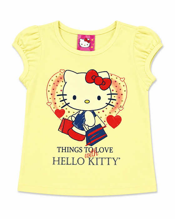 Blusinha Manga Curta Hello Kitty 87283