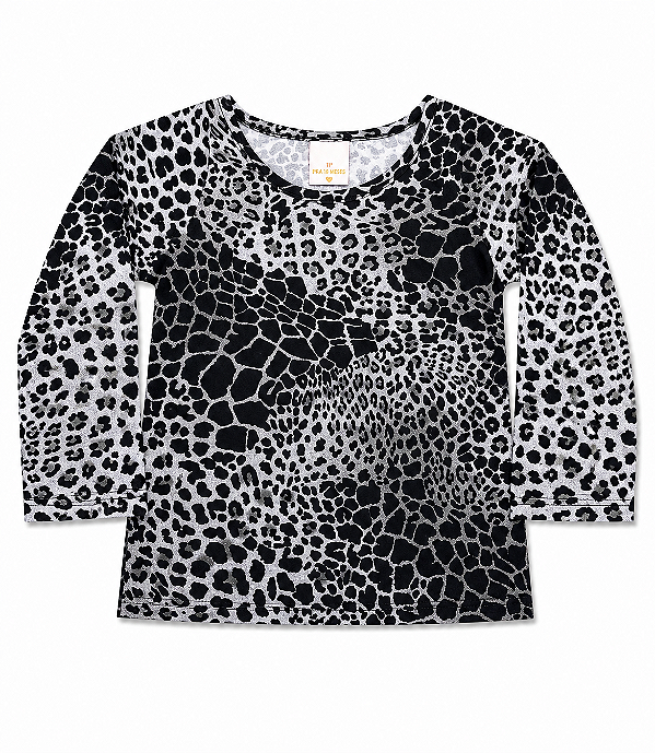 Blusinha Manga Longa Onça Infantil Marisol 13084