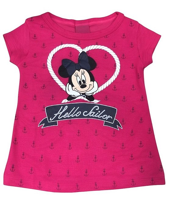 Blusinha Manga Curta Minnie D30117