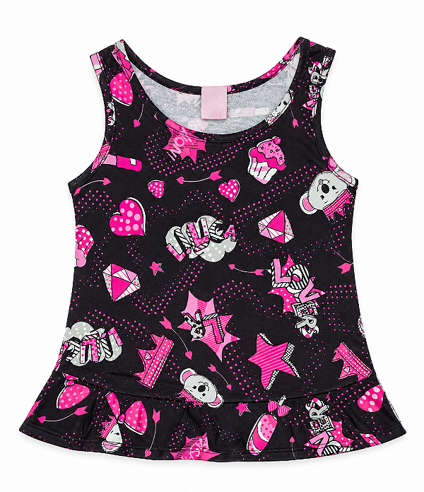 Blusinha infantil Lilica Ripilica Regata 10107306