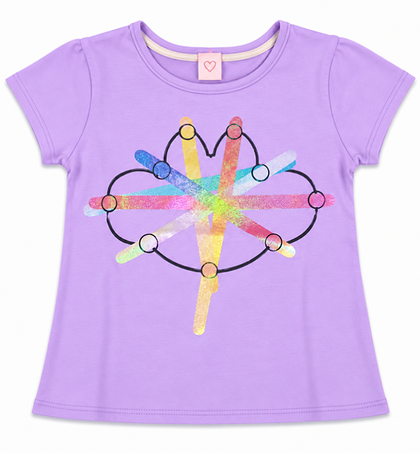 Blusinha infantil Lilica Ripilica Manga Curta 10114566