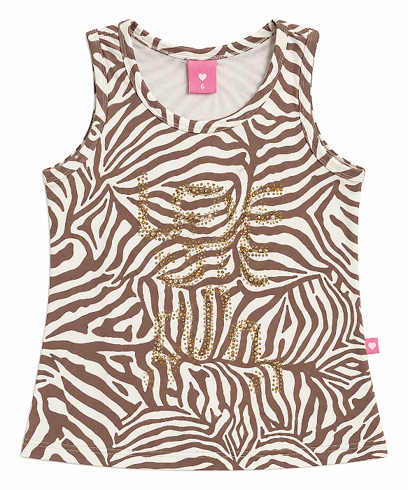 Blusinha Regata Cativa Zebra 587