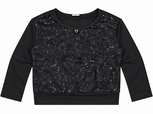 Blusinha Manga Longa FanyLand Brilho 779300