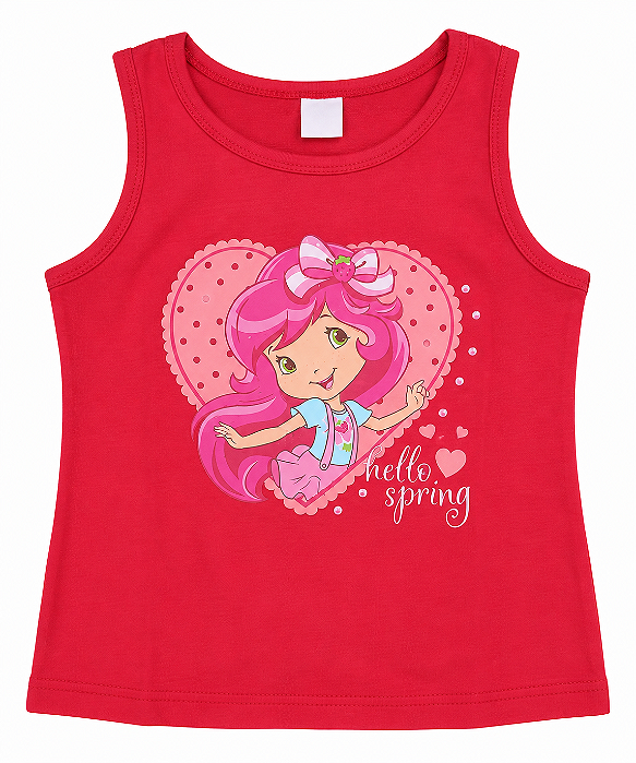 Blusinha Regata Infantil Moranguinho 34959 Malwee