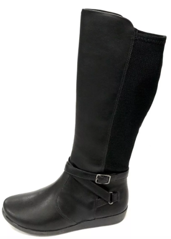 Bota Feminina Cano Alto Fivelas Comfortflex 1889305