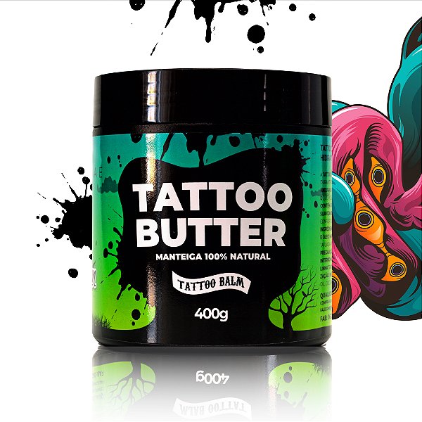 Vaselina para Tatuagem Vegana - 100% VEGETAL NUTRITIVA 400g