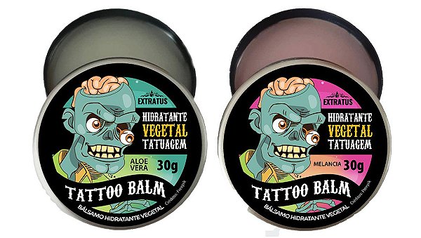 Pomada Hidratante e Cicatrizante TATTOO BALM - 02 unid ALOE VERA E MELANCIA