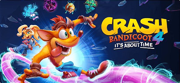 Crash Bandicoot 4: Its About Time - Nintendo Switch 16 Dígitos Código Digital