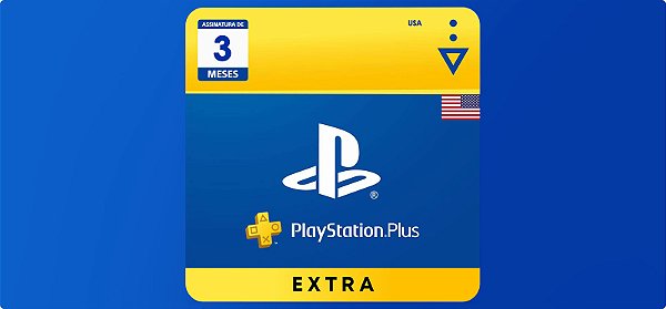 Playstation Plus Extra 3 Meses Assinatura USA - Código Digital