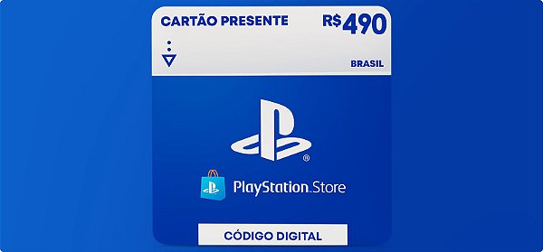 Playstation Store R$490 Reais - Código Digital