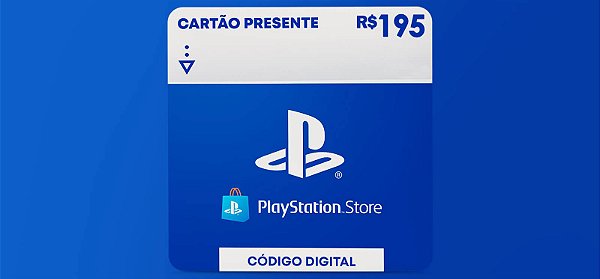 Playstation Store R$195 Reais Brasil - Código Digital