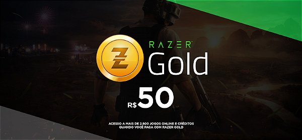Gift Card Razer Gold 50 Reais Brasil - Código Digital