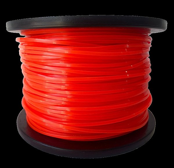 Fio De Nylon P/ Roçadeira 2,7mm Quadrado RL1kg / 110m