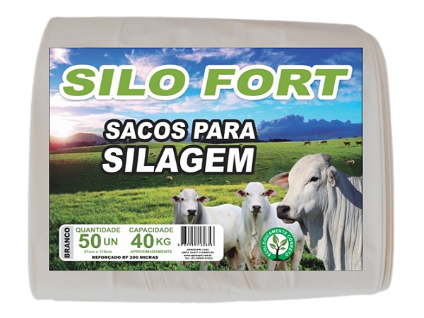Sacos Para Silagem Branco 51x110 - Kit 1000 Unid