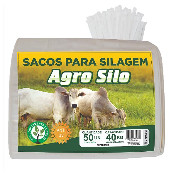 Sacos De Silagem Br 51x100 C/lacres Agro Silo - 500 Unid