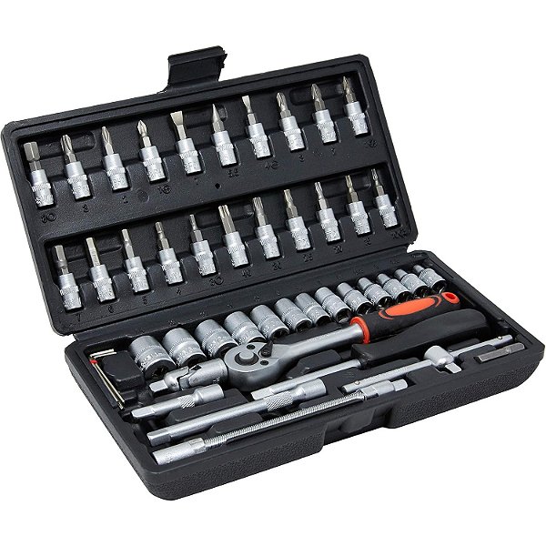 JOGO SOQUETE 1/4" 46 PEÇAS WESTERN W86-ETILUX