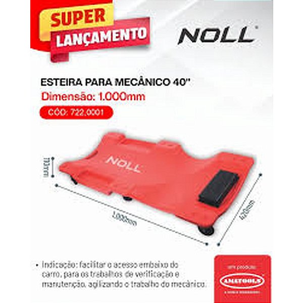 ESTEIRA MECANICO 40" 1.000MM NOLL