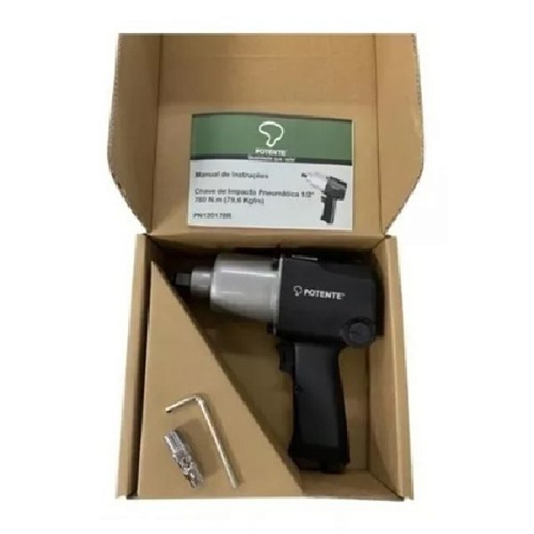 CHAVE IMPACTO PNEUM 1/2 79.6KG BROWN BOX PN120178 POTENTE
