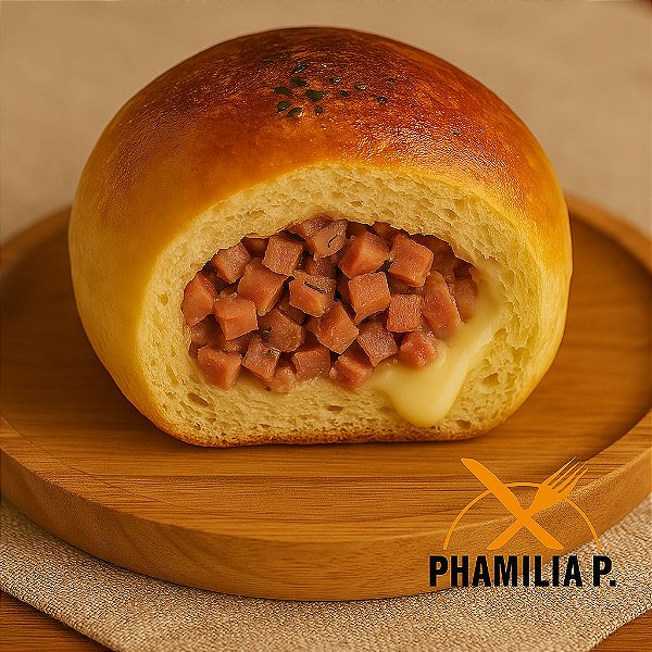 PÃO DE BATATA C/ CALABRESA E REQUEIJÃO