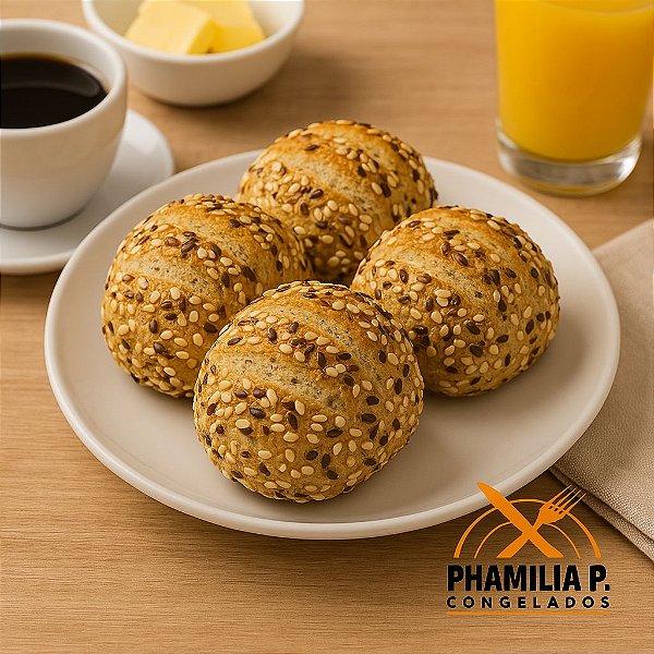 PÃO MULTIGRAOS  (60g depois de assado) - Com 10 unidades