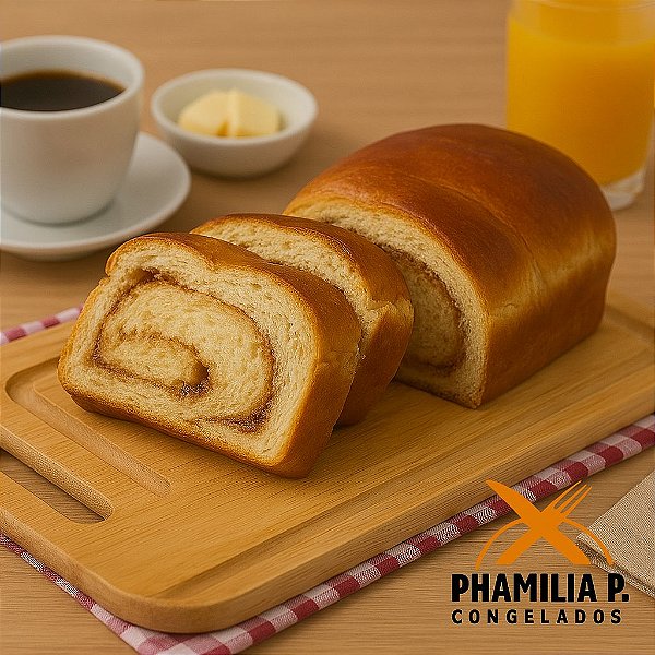 PÃO DOCE  COM CANELA - Com 2 unidades