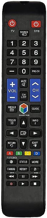 Controle Tv  Samsung LCD Smart Com Tecla Futebol, Aa59-00808A, Bn98-04428A