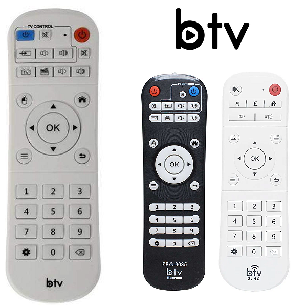 Controle Remoto Para Receptor BTV Express B8 B9 B10 B11 PILHAS GRATIS