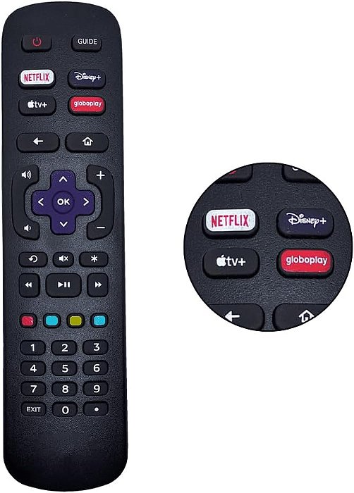 Controle Remoto TV Philco Roku Smart RC-NWIR3226001280