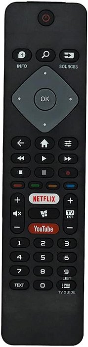 Controle Remoto Compatível Tv Smart Philips 4k 50pug6513 710