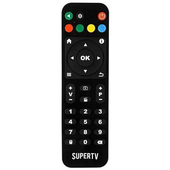 Controle Remoto Compatível com Receptor Super Tv Black