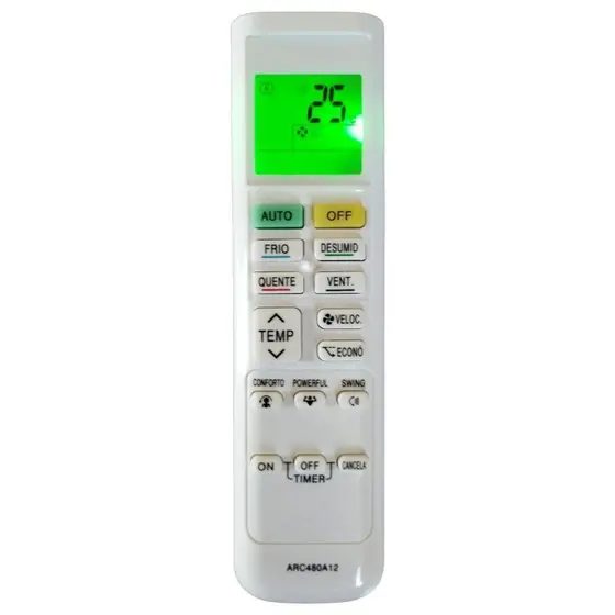 Controle Remoto Compatível com Ar Condicionado Daikin ARC480A12/13/11