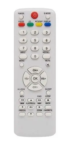 Controle Remoto  Tv H-buster Lcd/Led Branco Htr-D17